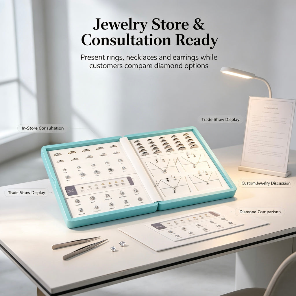 Magnetic Jewelry Display Set | Rings, Necklaces & Earrings Presentation Box