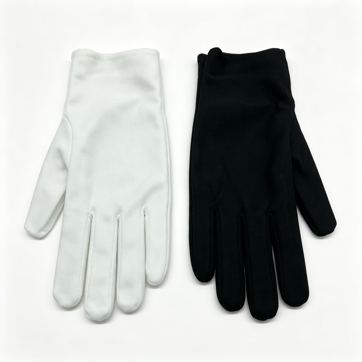 U-choice Jewelry Display Gloves – Smooth Full-Finger Cotton-Blend Inspection Gloves for Gold, Diamond & Watch Showrooms, Available in White, Black, Navy, Dark Gray, Silver – Fingerprint-Free Professional Fit