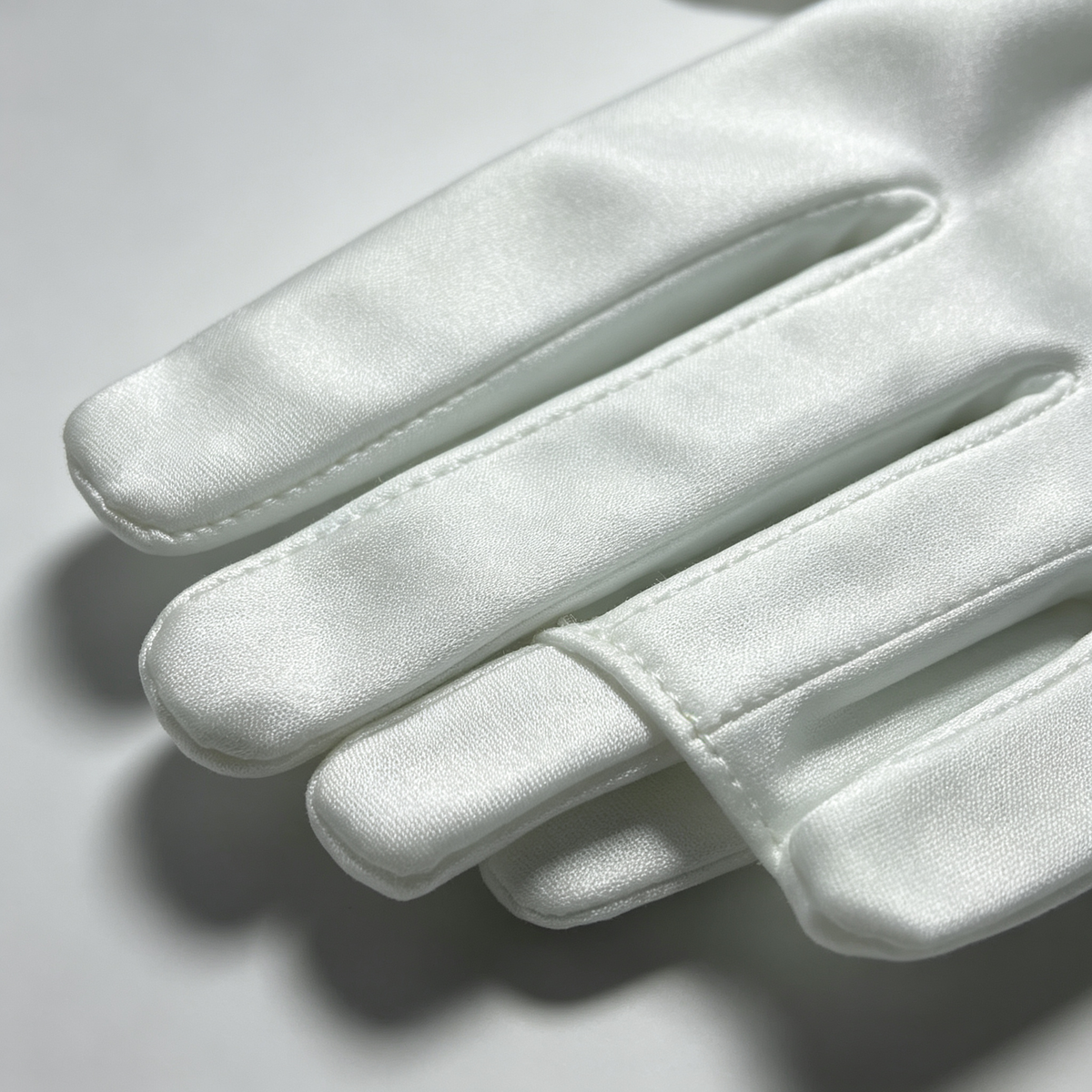 U-choice Jewelry Display Gloves – Smooth Full-Finger Cotton-Blend Inspection Gloves for Gold, Diamond & Watch Showrooms, Available in White, Black, Navy, Dark Gray, Silver – Fingerprint-Free Professional Fit