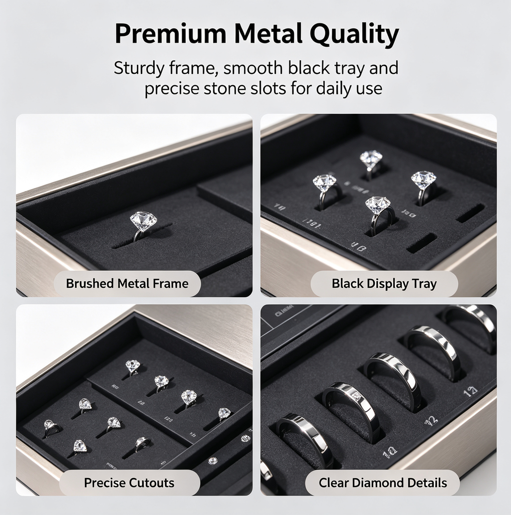 Metal 4C Diamond Grading Display Kit