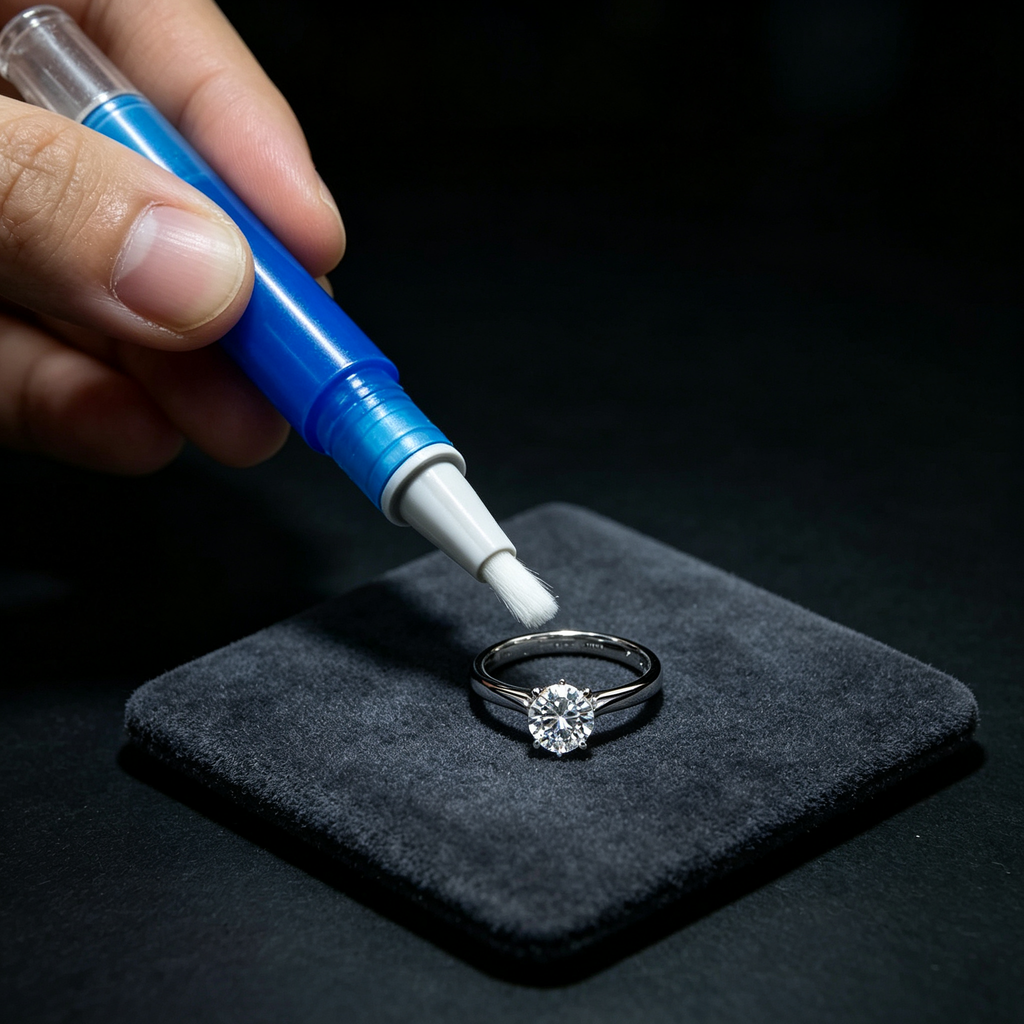 U-choice Jewelry Cleaning Pen – Portable Diamond & Gemstone Cleaner with Built-in Brush Tip, 5ml Fast-Acting Solution for Rings, Engagement Rings, Watches, Gold and Precious Stones – Bring Out The Bling